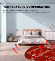 GIRIER Controlador de Temperatura Programable Válvula de Radiador Térmico ZigBee Control Remoto - details 9