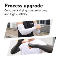 Mangas de Protección Solar de Verano Tela de Seda de Hielo Guantes Protectores UV para Hombres - details 11
