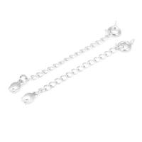 Cadenas de latón de Color dorado de 18K con extremo de gota, cadenas extensibles con cierres redondos de resorte, suministros de joyería Diy de alta calidad para mujer - details 12