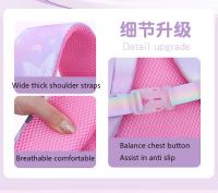 Mochila escolar para niños, resistente al agua, duradera, gran capacidad, arcoíris, mariposa, primaria - details 9