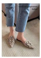Zapatos planos de mujer con punta puntiaguda y espalda expuesta, zapatos de mujer antideslizantes - details 4