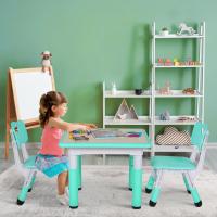 Juego de mesa y 2 sillas para niños, muebles de grupo para asientos infantiles, altura ajustable - details 9