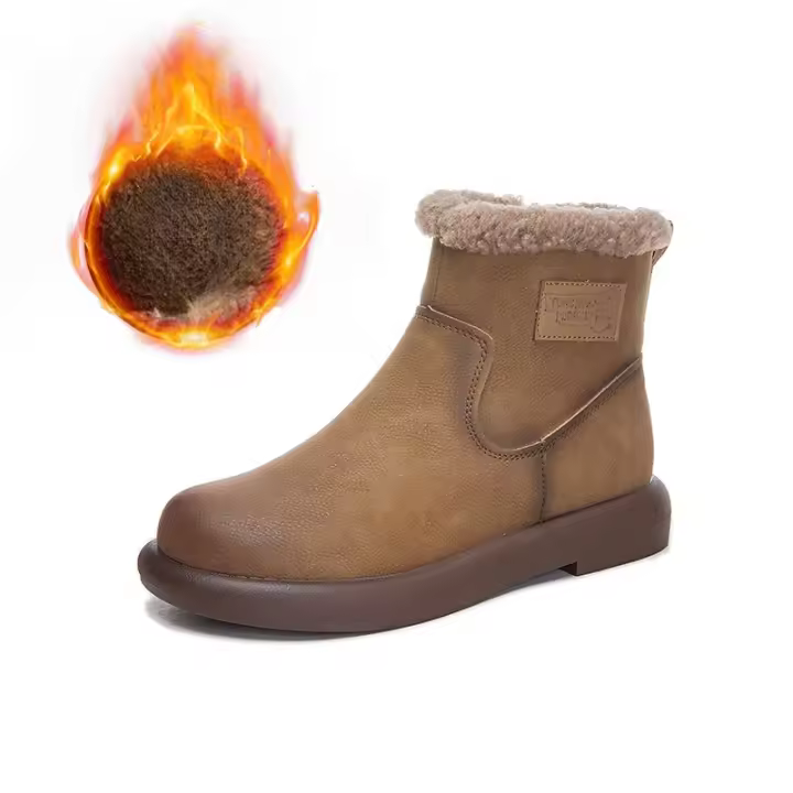Nuevas botas de nieve de terciopelo cálidas botas de mujer botas cortas casuales versátiles - 1