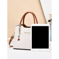 Bolso de hombro sencillo y moderno para mujer, bolso de madre de color contrastante, bolso de gran capacidad, mochila de lujo de alta gama - details 5