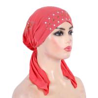 H089 turbante de moda hijab con lentejuelas doradas, pañuelo hijab musulmán, pañuelo islámico, sombrero amira, para colocar en la cabeza. - details 8