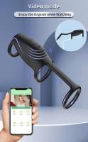 Vibrador Bluetooth para pene, anillo vibrador controlado por aplicación, juguete sexual masculino para adultos, pareja, agente retardante de eyaculación, punto G - details 6