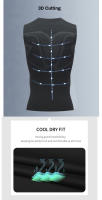 Top De Compresión Para Hombre Camiseta Sin Mangas Para Gimnasio Rápido Secado Deporte Fitness Vestido De Musculación Entrenamiento Top De Músculo - details 7