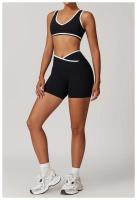 Conjunto de Yoga de 2 Piezas Trajes de Entrenamiento de Poliéster para Fitness - details 34