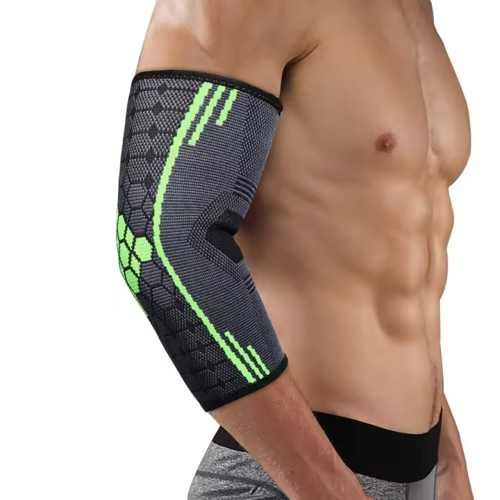 Coderas transpirables para levantamiento de pesas, entrenamiento, soporte para brazos, coderas deportivas, protector de brazo, béisbol, softbol, manga de compresión para codo - 1