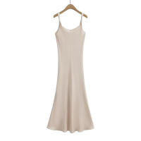 Vestido de Verano para Mujer Cintura Adelgazada, Hombros Torsionados, Largo hasta la Rodilla - details 0