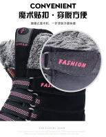 Algodón para el invierno del norte, botas de nieve cálidas y de suela gruesa con forro polar añadido, zapatos altos de cuero para mujer en tallas 35-42 - details 8