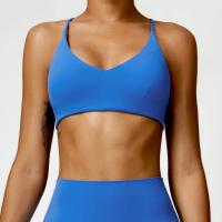 Sujetador de mujer con correa cruzada sujetador de yoga transpirable entrenamiento sexy espalda hermosa top de fitness - details 1