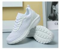 Zapatillas de deporte de moda de las mujeres ahuecadas hacia afuera ultra ligeras grandes de malla transpirable zapatos casuales de los zapatos de las mujeres - details 31