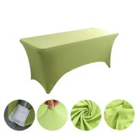 Mantel de Lycra de 6 pies, boda, hotel, cumpleaños, mesa elástica de 4 pies, 5 pies, 6 pies, 8 pies de altura, mesa plegable, - details 13