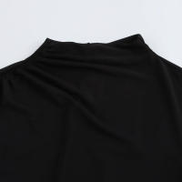 Vestido de manga larga para mujer estilo europeo americano, cinturón con cuello alto, moda Otoño/Invierno - details 1