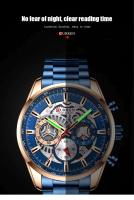 Reloj de Cuarzo de Lujo para Hombres CURREN 8391 Correa de Cuero Automático Moda Deportiva y Ocio - details 6