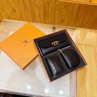 Embalaje de lujo ligero de gama alta de la caja de regalo de las mujeres de la cartera del portatarjetas portátil 3 en 1 de la moda - details 3