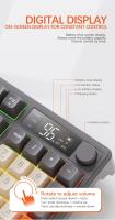M87-teclado inalámbrico de doble modo con Bluetooth, juego de ratón, teléfono móvil, escritorio, Oficina, sin retraso - details 9
