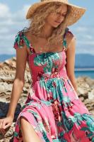 Vestido de tirantes largo estampado para mujer, sin mangas, para ir al trabajo, verano 2025 - details 8