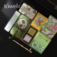 Toalla con borlas bordadas de alta absorción, toalla facial gruesa de estilo chino, Toalla de baño de regalo de boda respetuosa con la piel para niños/adultos - details 10