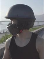 Malakas na lokomotiko buong casco retro motorsiklo, rogue kumbinasyon kalahating - details 0