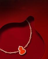 QееΙīп Pulsera Wulu en oro rosa de 18 quilates con ágata roja - details 3
