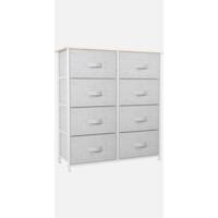 Cajonera de Tela Extraíble de 5 Cajones Almacenamiento Comodo para Sala de Estar, Dormitorio, Habitación Infantil Gris Claro - details 9