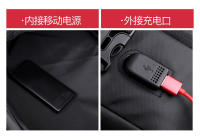 Bolso para Computadora de Negocios de Gran Capacidad Mochila de Cuero Anti-Salpicaduras con Sensación de Alta Gama - details 7