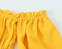 Vestido clásico informal con hombros descubiertos para mujer nuevo estilo - details 3