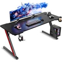 Escritorio Gaming en Forma de Z Ergonómica, Mesa Gamer de Fibra de Carbono, Mesa para - details 3