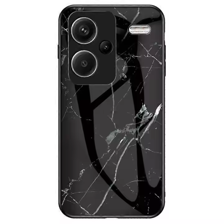 Funda de vidrio templado para Xiaomi Redmi Note 13 Pro+ 5G con patrón de mármol - 1