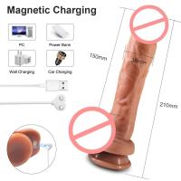Leten Vibrador Realista Estimulador Telescópico para Mujeres Enchufe Anal Grande - details 3