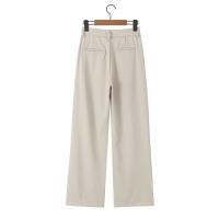 Conjunto de Dos Piezas para Mujer OUWU Chaleco Corto con Lazo y Pantalones Rectos de Cintura Alta con Cremallera Moda Urbana Chic - details 14