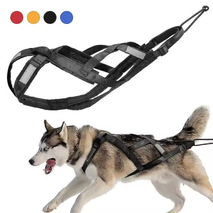 Arnés de tracción de peso de trineo para perros reflectante para entrenamiento de mascotas - 1