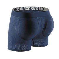 Hombres sexys ropa interior acolchada malla boxeador glúteos levantador agrandar glúteos empuje hacia arriba almohadilla calzoncillos pene bolsa bragas - details 1