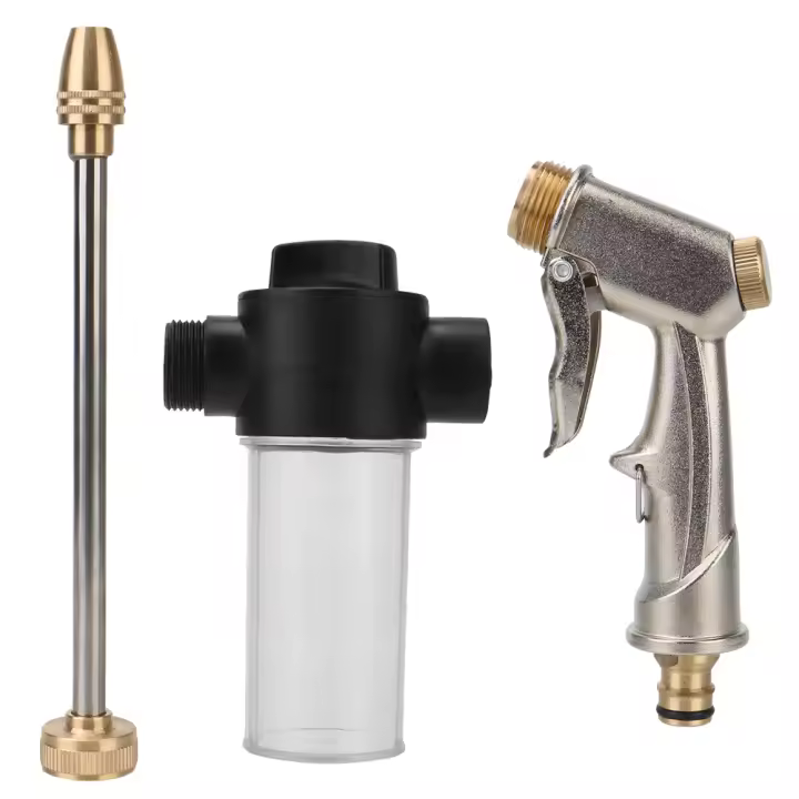Pistola De Agua De Alta Presión Para Coche Larga Esponja Herramienta De Limpieza Y Riego Jardín Universal Off Road 4x4 Accesorios Para Motocicleta - 1