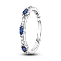Anillo de Zirconia Cúbica de Plata Esterlina 925 Geométrico de Cielo Estrellado - details 0