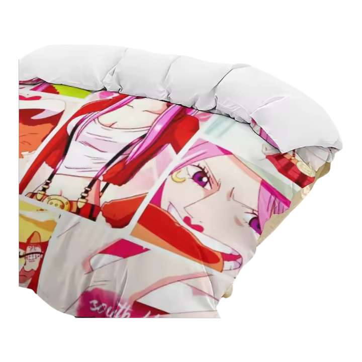 Juego de Ropa de Cama Ligera de Anime Diversión Bh349 Duvet Cover y 2 Fundas de Almohada - 1