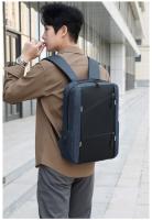Mochila para Laptop de 15.6 pulgadas para Hombre Impermeable con Puerto de Carga USB Mochila de Negocios de Verano Resistente al Desgaste con Dacron Forro de Nylon - details 34