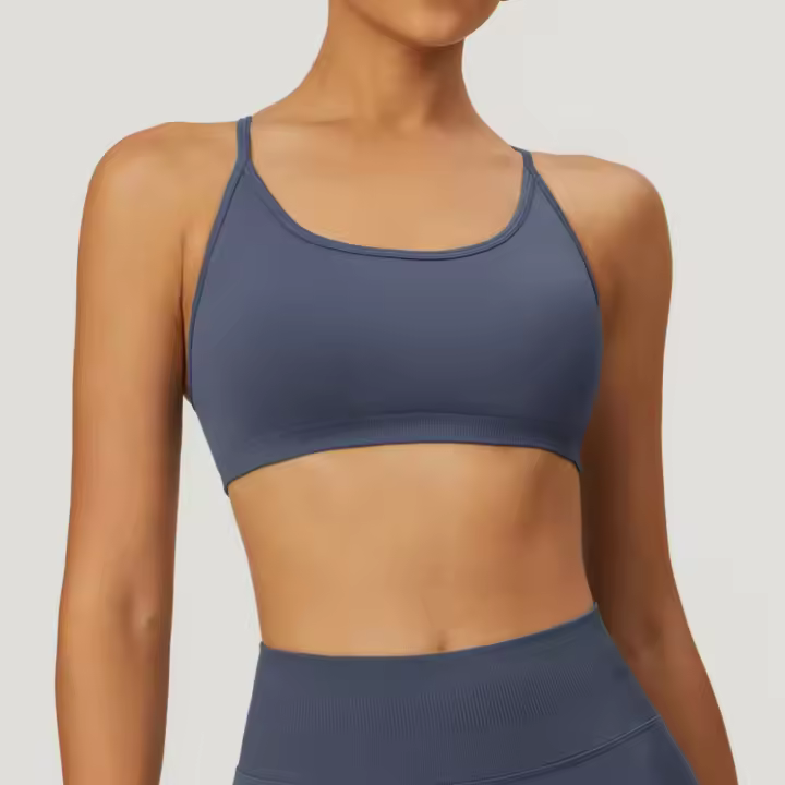 Sujetador de Yoga de Cara Completa Top de Espalda Hueco Transpirable Secado Rápido para Yoga y Estiramiento Material de Nylon para Exteriores Hecho en China - 1