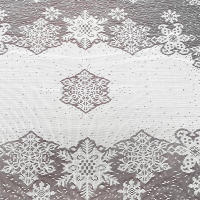 Mantel de Encaje Blanco con Patrón de Copos de Nieve Ideal para Bodas, Comedor, Decoración de Fiesta Navideña en Casa - details 8
