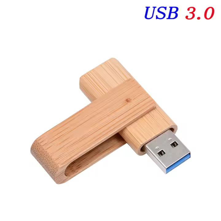 Unidades flash USB 3.0 de madera giratorias 128 GB Regalos de boda creativos Memoria USB 64 GB Pendrive de madera de arce 32 GB Dispositivos de almacenamiento USB3.0 16 GB Almacenamiento externo de alta calidad 8 GB Disco U resistente al agua 4 GB - 1