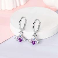 Pendientes coloridos de plata de circonio, cruz, calavera, torre de hierro, pluma estilográfica, taza de café, estrellas, regalos de mujer, joyería de boda - details 29