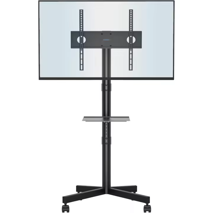 Soporte TV Ruedas para Televisión de 23 a 60 Pulgadas, Soporte TV Móvil con Estante para Portátil y Altura Ajustable, Carga Máx. 25 kg y VESA 400x400 mm - 1