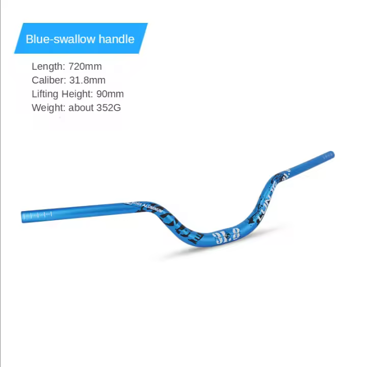 Lunje-barra de bicicleta de montaña, manillar de ángulo alto de 90mm, mango de 720/780mm, accesorios para bicicleta de montaña, piezas de mtb - 1