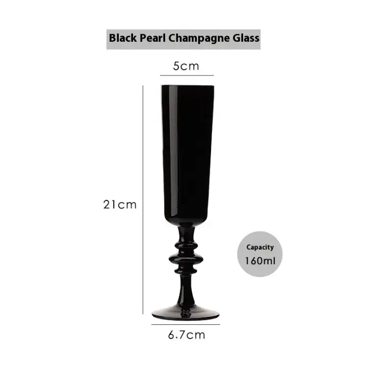 Copa delgada de porcelana de cristal, copa de Burdeos, adorno de decoración del hogar, copa de champán y vino - 1