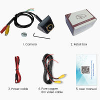 Cámara de visión trasera de marcha atrás para coche, lente ajustable de 1080 °, para SUV, RV, remolque, Camper, con pauta AHD 170 P - details 3