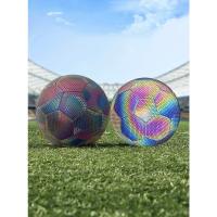 Balón de fútbol n.° 5 reflectante, color brillante, para entrenamiento interior y exterior - details 0