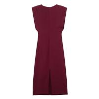 2025 nueva primavera verano mujeres vestido Midi plisado moda femenina Vestidos sin mangas señoras Vestidos largos de fiesta - details 2