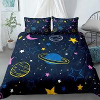 Conjunto de Cama de Estrellas Galaxia Cubierta de Edredón Suave para Niños y Niñas - details 4